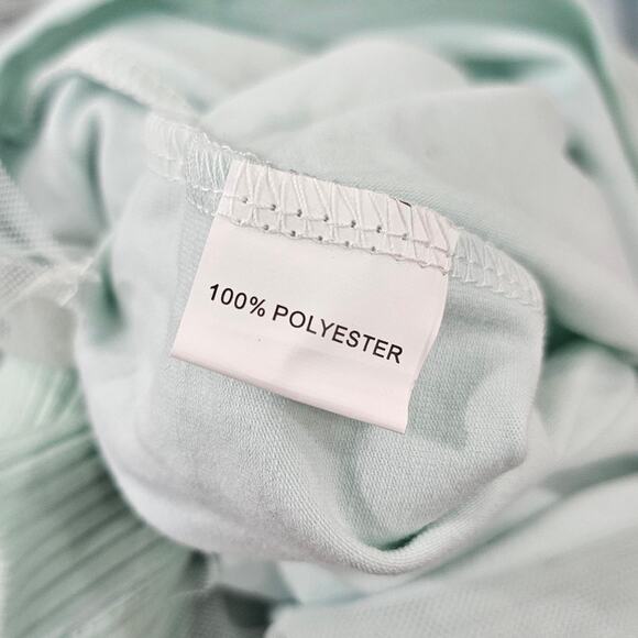 Dollcake Under The Mistletoe Gold Applique Blue Mint Tulle Halter Girl Toddler 3 - Picture 5 of 6